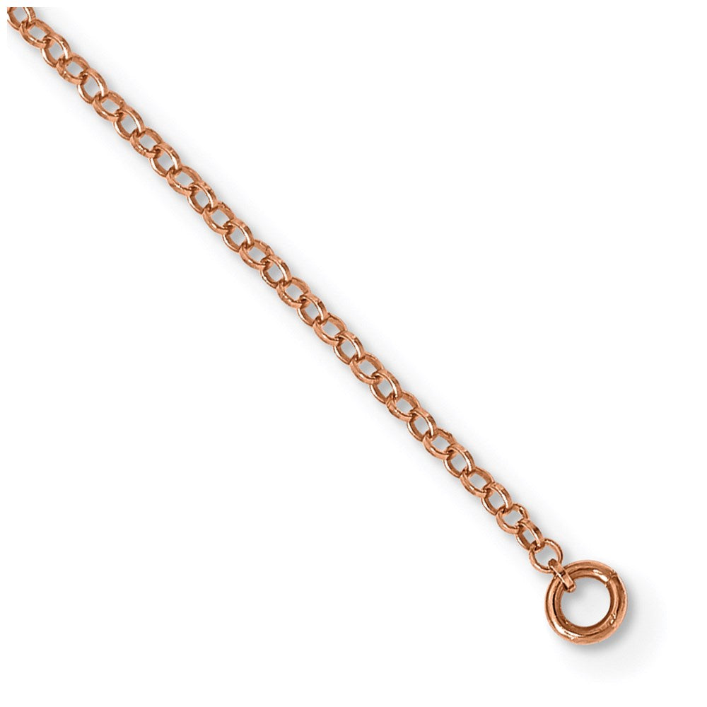 Sterling Silver Rose-tone Fancy Necklace