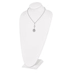 Sterling Silver Rhodium-plated Filigree w/1.5in ext. Necklace
