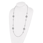 Sterling Silver Rhodium-plated Filigree Necklace