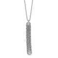 Sterling Silver Polished w/2 in ext. Fancy Necklace