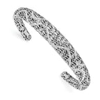 Sterling Silver Polished D/C Bangle