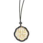 Sterling Silver/Ruthenium/Gold-tone 14k Flash Necklace