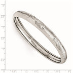 SS Radiant Essence Rhodium-plated D/C Slip On Bangle