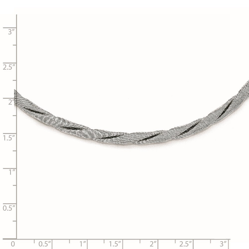 Sterling Silver Textured w/ Extender Necklace
