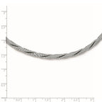 Sterling Silver Textured w/ Extender Necklace