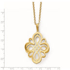 Sterling Silver Plated Polished Necklace