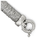 Sterling Silver Polished and Textured Bracelet