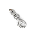 Sterling Silver w/Rose-tone Cross w/1.5in ext. w/Cross Bracelet