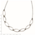 Sterling Silver Brushed w/ 2in ext. Necklace