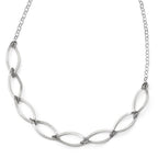 Sterling Silver Brushed w/ 2in ext. Necklace