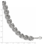 Sterling Silver Polished & DC Bracelet