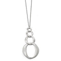 Sterling Silver Rhodium-plated w/ 1in ext. Necklace