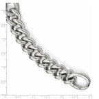 Sterling Silver CZ Polished Woven Bracelet