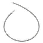 Sterling Silver RH-plated Flat D/C Spiga Necklace