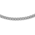 Sterling Silver RH-plated Flat D/C Spiga Necklace