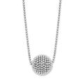 Sterling Silver Polished D/C w/1 in ext. Necklace