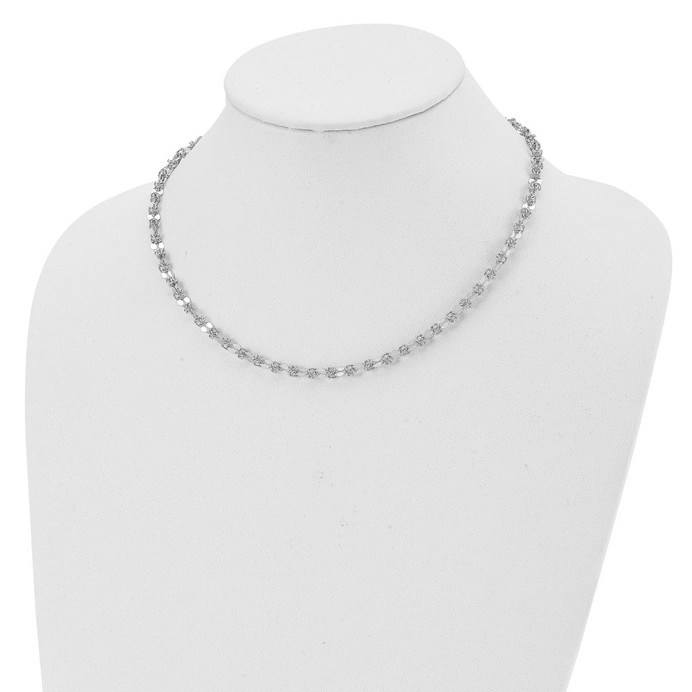 Sterling Silver Polished Fancy Necklace