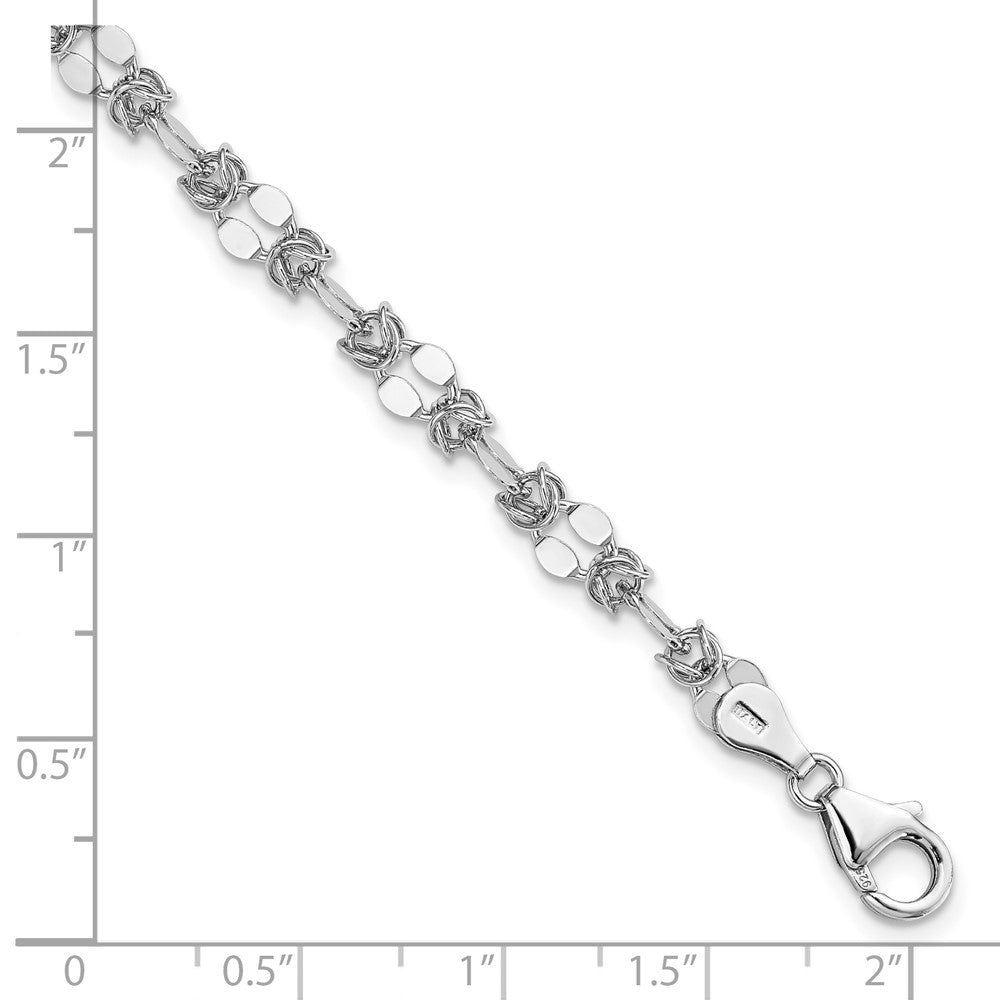 Sterling Silver Polished Fancy Bracelet