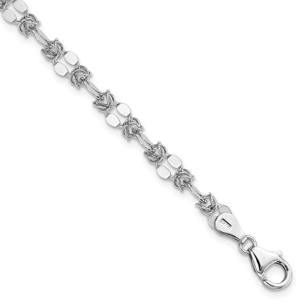 Sterling Silver Polished Fancy Bracelet