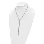 Sterling Silver Polished & Textured Fancy Necklace