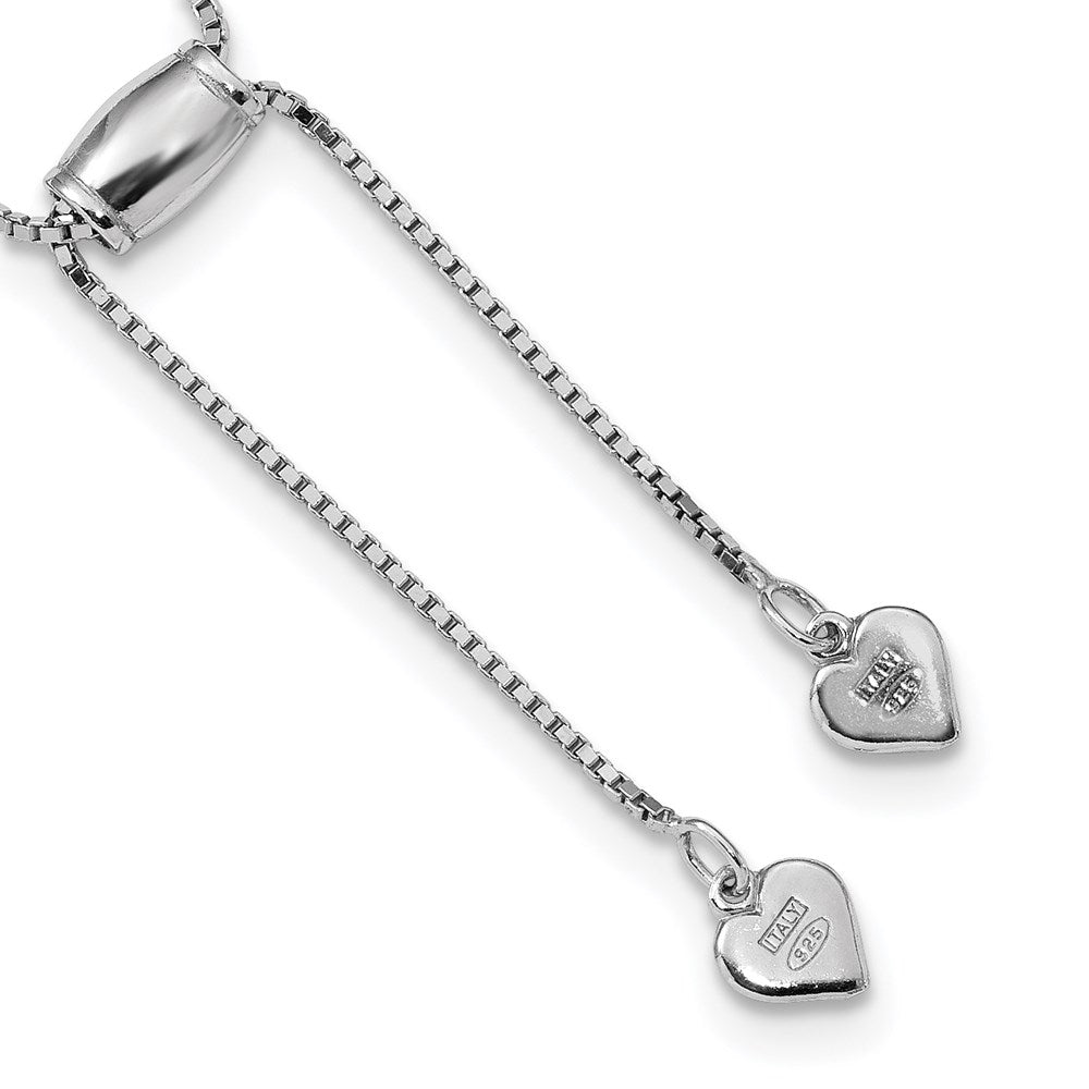 Sterling Silver Polished Adjustable Necklace