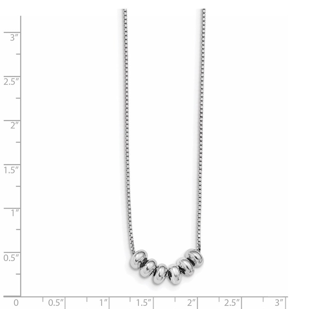 Sterling Silver Polished Adjustable Necklace