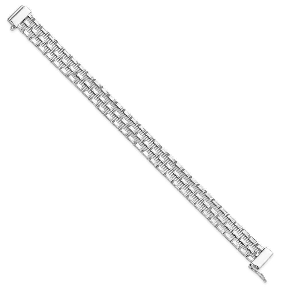 Sterling Silver Polished Fancy Link Bracelet