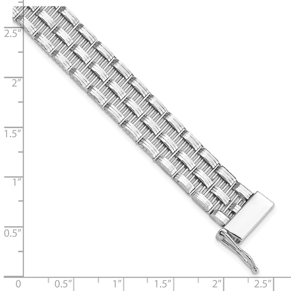 Sterling Silver Polished Fancy Link Bracelet