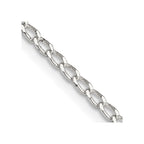 Sterling Silver 2mm Open Elongated Link Chain