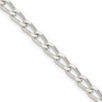 Sterling Silver 4.3mm Open Elongated Link Chain