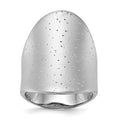 Sterling Silver Rhodium-plated Radiant Essence Ring