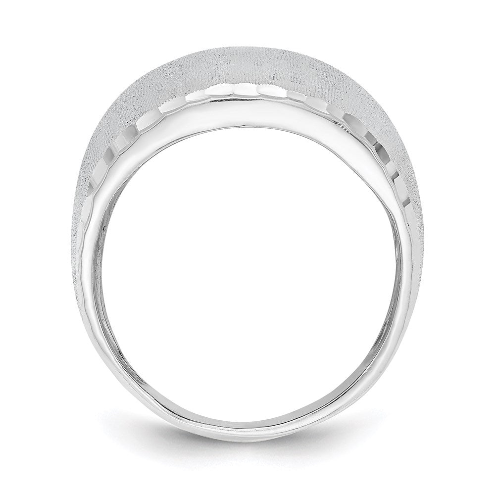 Sterling Silver Rhodium-plated Radiant Essence Ring