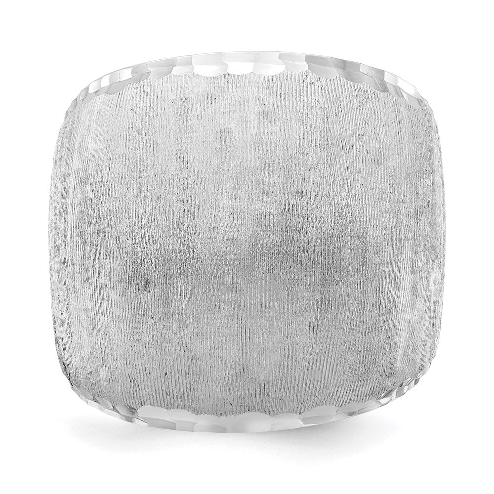 Sterling Silver Rhodium-plated Radiant Essence Ring