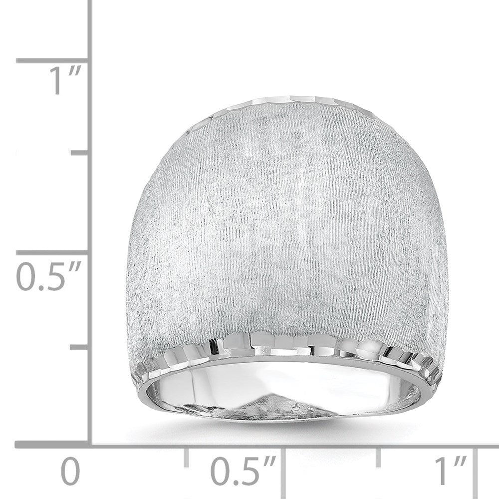 Sterling Silver Rhodium-plated Radiant Essence Ring