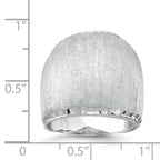 Sterling Silver Rhodium-plated Radiant Essence Ring