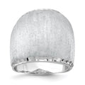 Sterling Silver Rhodium-plated Radiant Essence Ring