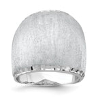 Sterling Silver Rhodium-plated Radiant Essence Ring