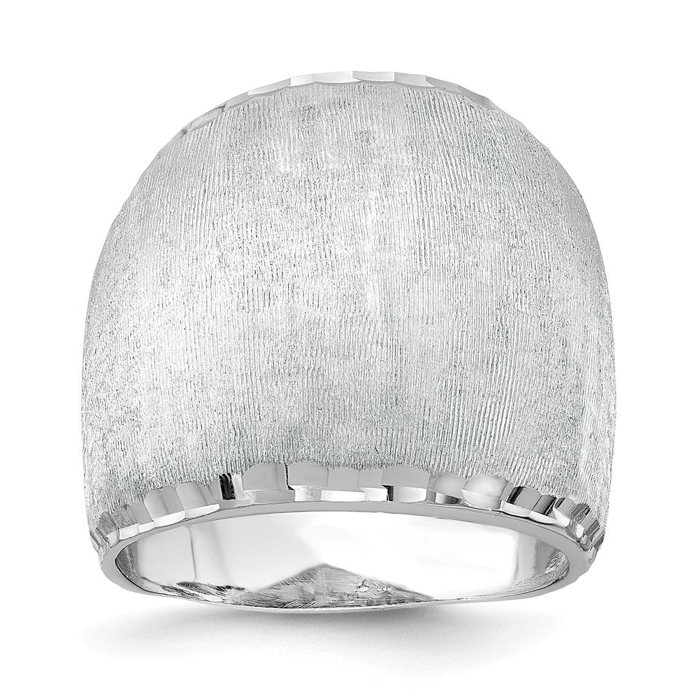 Sterling Silver Rhodium-plated Radiant Essence Ring