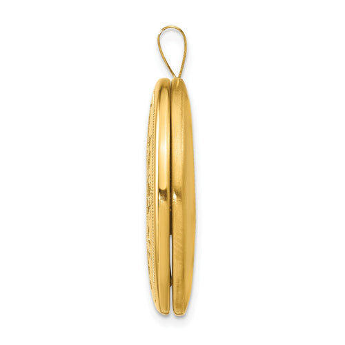 1/20 14K Gold Filled 26mm Floral Oval Locket