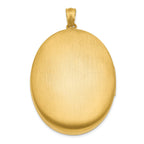 1/20 14K Gold Filled 34mm Enameled Flower Oval Locket