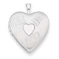 Sterling Silver 20mm with AMORE Heart Locket