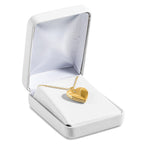 1/20 14K Gold Filled 20mm Polished/Satin Dia Star Heart Locket Necklace