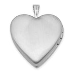 Sterling Silver Satin Enameled Mis Quince Butterfly Heart Locket