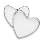 Sterling Silver Rhodium-plated Flower Ash Holder Heart Locket
