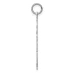 SSilver Rh-plt Engravable Boy/Girl Polished Front/Satin Back Disc Charm
