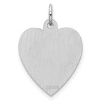 Sterling Silver Rhodium-plated Engravable Boy Disc Charm