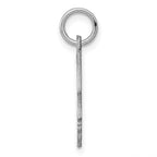SSilver Rh-plt Engravable Boy Polished Front/Satin Back Disc Charm