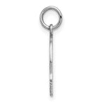 SSilver Rh-plt Engravable Boy Polished Front/Satin Back Disc Charm