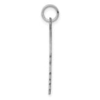 SSilver Rh-plt Engravable Boy Polished Front/Satin Back Disc Charm