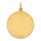 Sterling Silver GP Engraveable Round Polished Disc Charm
